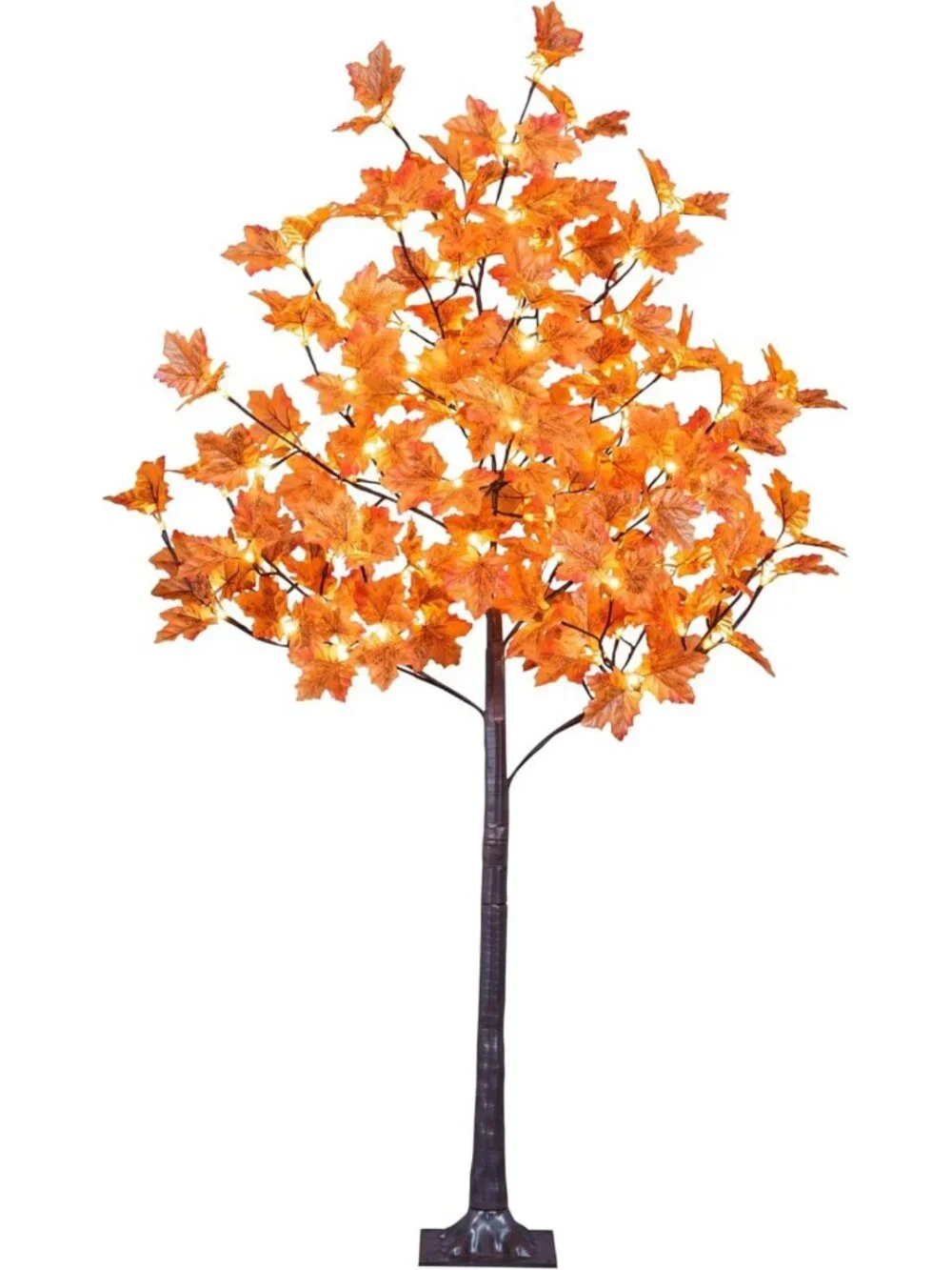 5FT 96LED Lighted Maple Tree - Warm White Fall & Halloween Decor, Indoor/Outdoor